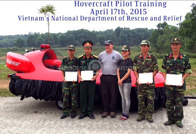 Video Hovercraft Hanoi Viet Nam People’s Army Neoteric Military hovercraft Emergency response vehicles Suoi Lake