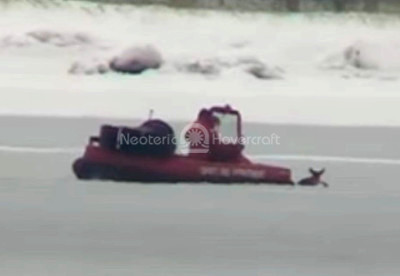 Hovercraft Deer Rescue video Atlantic Ocean Onset Fire Department