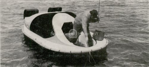Neova 1 hovercraft used for fishing