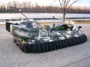Camouflage Hovercraft Testing