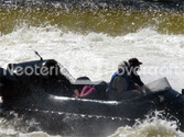 Military hovercraft whitewater rescue pilot training