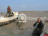 Hovercraft mud transport vehicle
