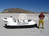 US Air Force UTTR Military rescue hovercraft