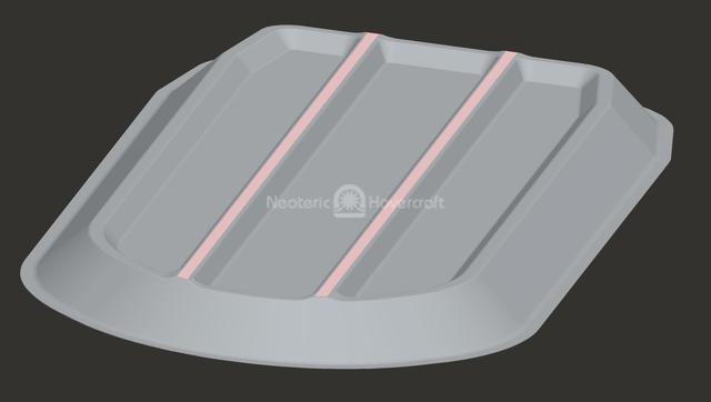 Diagram Hovercraft hull skids