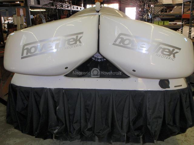 Picture Hovercraft braking hovering backward