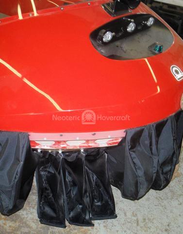 Picture quick change hovercraft skirt system