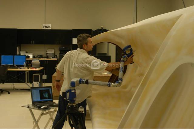 Image Hovercraft body plug Faro Platinum LaserScan CMM