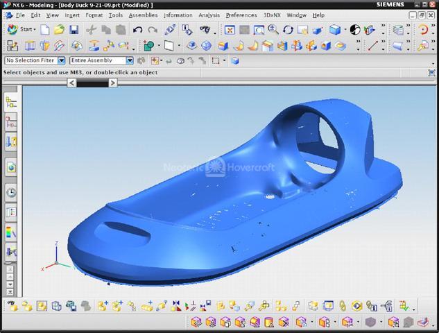 Photo 6 passenger hovercraft NX parametric image