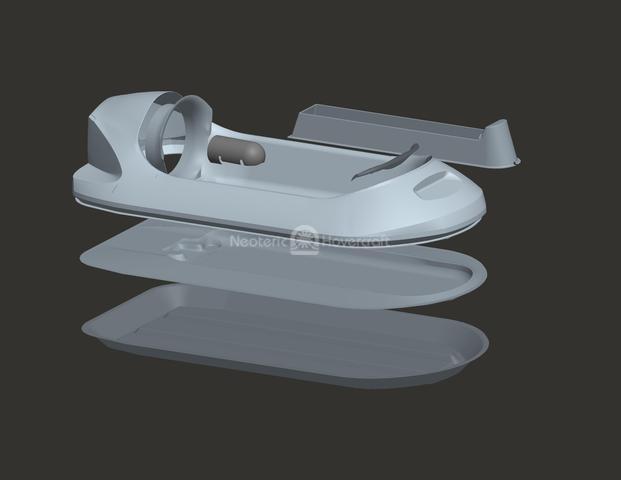 Picture Hovercraft model tooling plugs