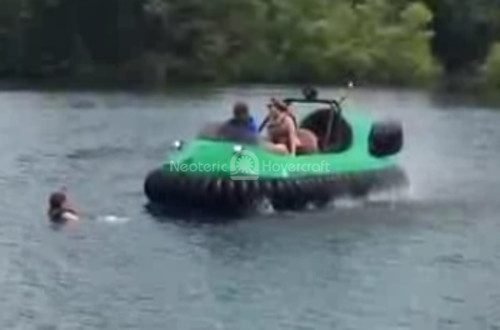 Run over by a hovercraft video