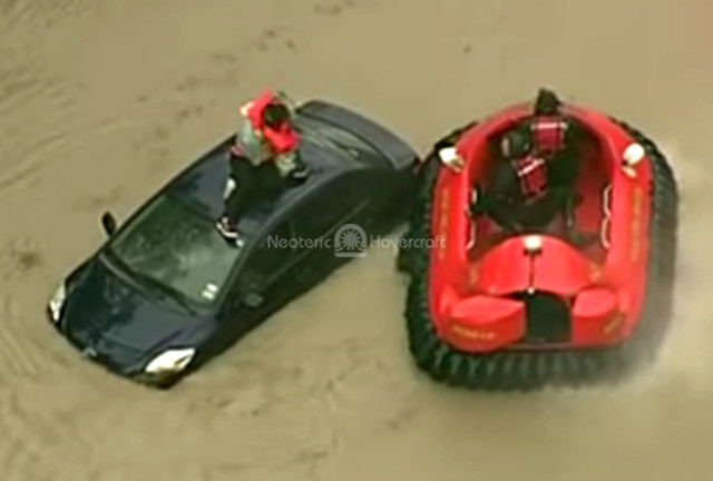 Hovercraft video Safest Flood Rescue vehicle