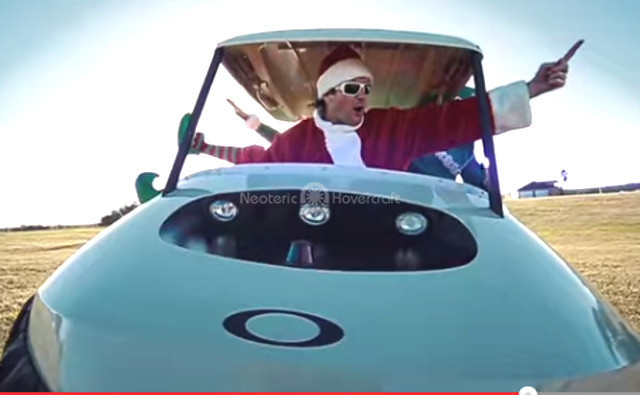 Bubba Claus Christmas rap video Bubba Watson hovercraft video