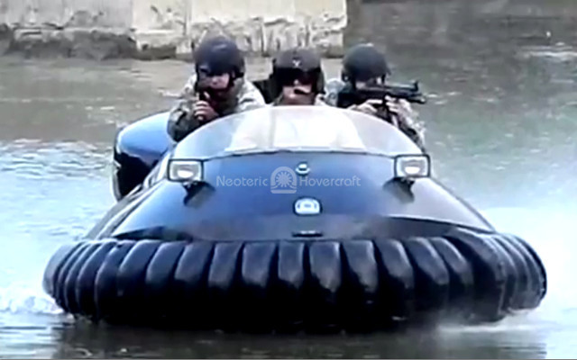 Hovercraft video pilot training flight