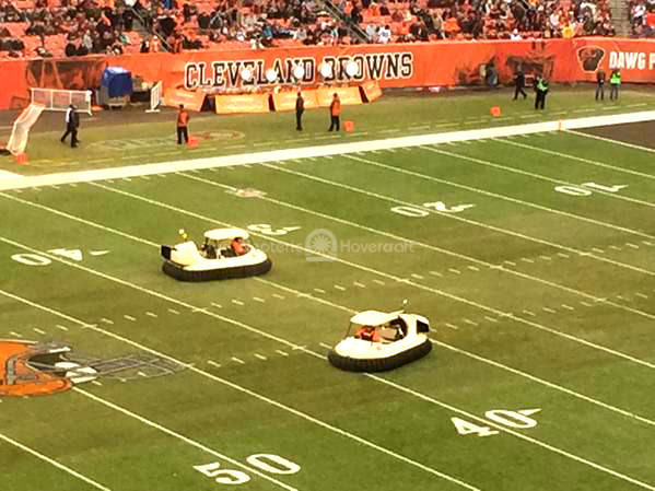 Browns Bengals Hovercraft halftime show FirstEnergy Stadium