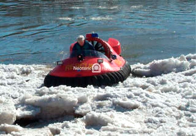 Image Hovercraft ice rescue vehicle