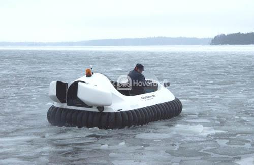 Recreational Hovercraft on Ice
