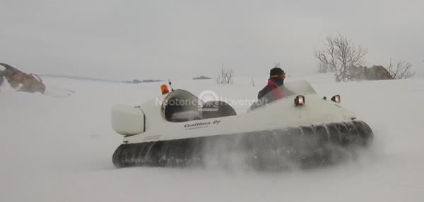 Recreational Hovercraft on Snow