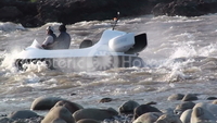 Photo India hovercraft Chenab River rapids
