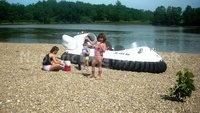 Hovercraft cruise on White River
