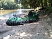 Hovercraft river cruising White River Indiana