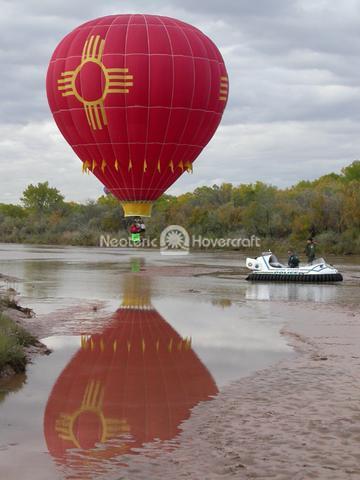 Rescue Hovercraft with Hot Air Balloon