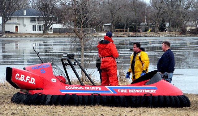Image Neoteric Rescue hovercraft Council Bluffs Fire Department