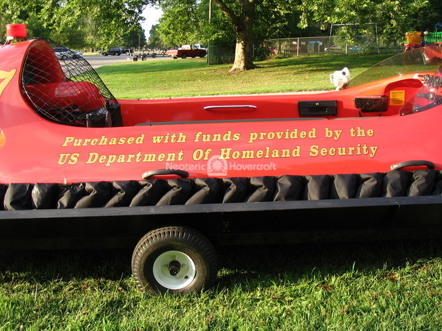 Hovercraft image Homeland Security grant pays for rescue hovercraft