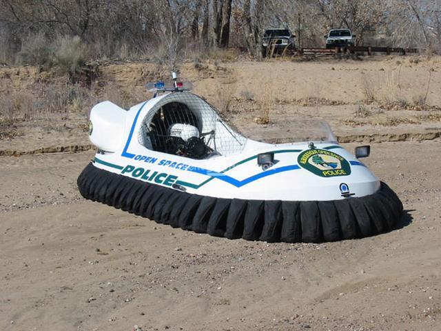 Police Department Rescue Hovercraft, Albuquerque, New Mexico, USA