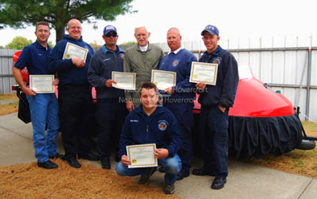 Picture Perry Clear Creek Fire Department Rescue hovercraft training