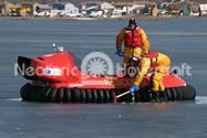 Ice water rescue hovercraft image