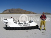United States Air Force Fire Rescue Hovercraft
