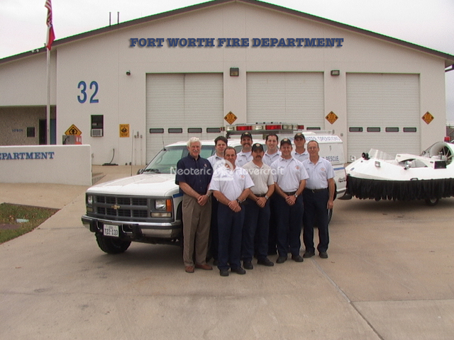 Rescue hovercraft training Fort Worth Fire Department