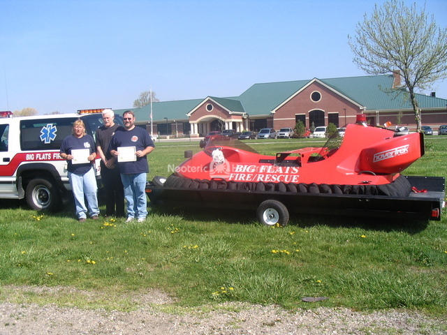 Hovercraft pilot training photo Big Flats Fire Department