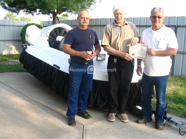 Hovercraft pilot training Richard Crumlich, Harrisburg, Pennsylvania, USA