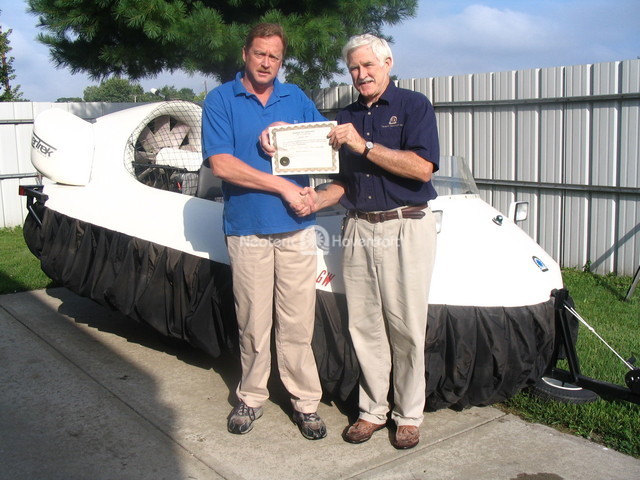 Danny L. Tilton Hovercraft Pilot training