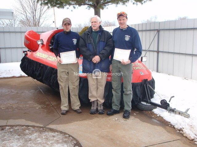 Photo Hovercraft Pilot training Crosslake Fire & Rescue MN