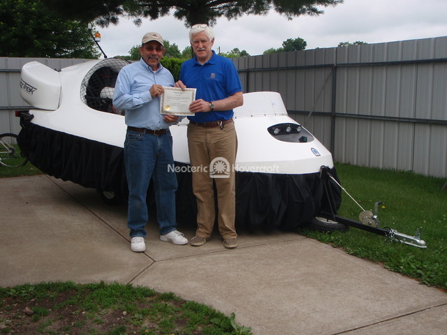 Image Hovercraft pilot George Saponari, Spring Hill, Florida