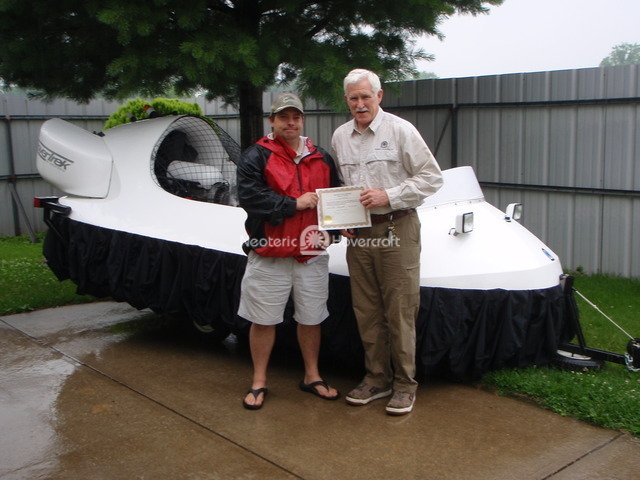 Hovercraft Pilot training Pond Medic B. Kyle Richardson, Indianapolis, Indiana, USA