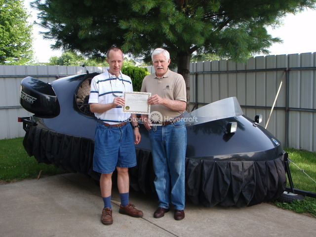 Hovercraft pilot training Brad Savage, Kenilworth, IL, USA