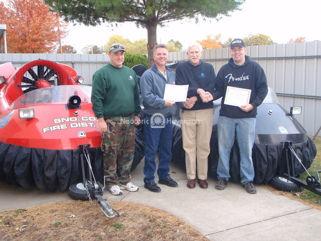 Hovercraft pilot training photo F.S. Haltom and Tyler Earl, Indiana, USA