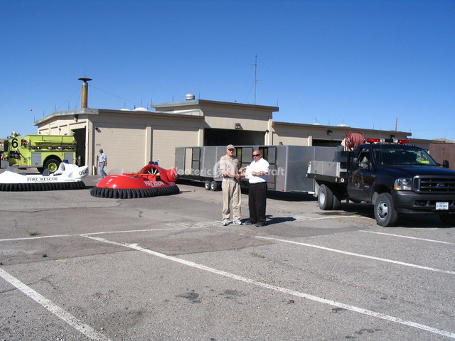 US Air Force hovercraft pilot training Fire Rescue Chief David Kallman
