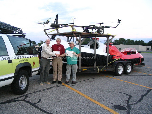 Hovercraft pilot training Snohomish County Search & Rescue