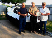 Hovercraft pilot training Richard Crumlich, Harrisburg, Pennsylvania, USA