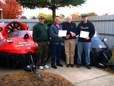 Hovercraft pilot training photo F.S. Haltom and Tyler Earl, Indiana, USA