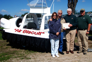 Hovercraft pilot training Bill and Karen Cobble, Roanoke, Virginia, USA