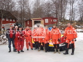 Picture hoovercraft pilot training in Sweden