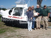 Hovercraft pilot training Bill and Karen Cobble, Roanoke, Virginia, USA