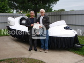 Hovercraft pilot training Steve Elgar, Woods Hole Oceanographic Institution