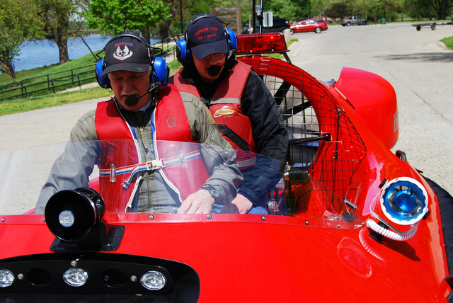 Image Hovercraft flight training Norman Fire Dept Michigan