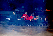  Image Military hovercraft night rescue operations training